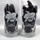 2 Old Forester Kentucky Straight Bourbon Whisky Glasses 9 oz