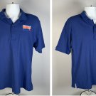 Bimbo Bakeries USA Polo Shirt Mens Medium Blue Polyester Cotton Embroidered