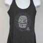 Jim Beam Devils Cut Bourbon Tank Top Shirt Womens Large Gray Barrel Logo