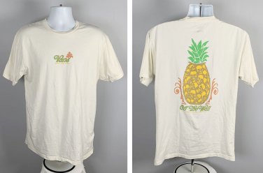 Vans Off the Wall Old Skool T Shirt Mens XL Pineapple Skulls Logo