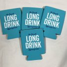 4 New The Finnish Long Drink Blue Neoprene Koozies