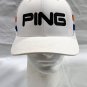 Ping golf Trucker Snapback Baseball Hat Mens Flexfit White Orange Blue Stripes