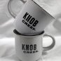 2 New Knob Creek Bourbon Whiskey Ceramic Coffee Mugs White Work Hard Well Earned