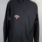 Jim Beam Whiskey Embroidered Jacket Mens Large Polyester Black Pockets