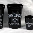2 Jack Daniels Whiskey Plastic Cups Glasses 12 oz & 2 Sturgis Shot Glasses 2004