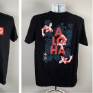 T & C Surf Designs Aloha Hawaii Koi Fish Logo T Shirt Mens Large