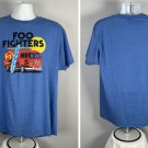 Foo Fighters So Cal Surfboard Van Logo T Shirt Mens 2XL Blue 50/50 Foo Fighters So Cal Surfboard Van Logo T Shirt Mens 2XL Blue 50/50