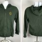 Walmart Store Full Zip Hoodie Mens Medium Pocket 50/50 Green