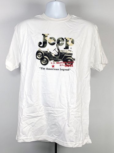 Jeep US Military Issue ID NO 0041 The American Legend T Shirt Mens Large