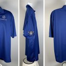Mercedes Benz of Omaha Polo Golf Shirt Mens XXL Polyester Blue Embroidered Logo