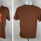 Burger King Fast Food Restaurant T Shirt Mens Medium Brown Burger Logo 50/50