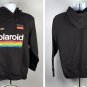 Polaroid Land Camera Pullover Hoodie Mens Medium Cotton Polyester Open Pocket