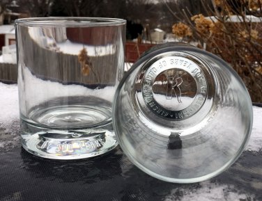2 New Ketel One Vodka Glasses Embossed Base 300 Years of Craftsmanship 8 OZ