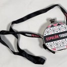 New Espolon Tequila Canteen Shaped Flask with Strap Metal