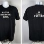Tequila Partida A Little Kick in the Glass T Shirt Mens Large Black Cotton
