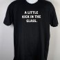 Tequila Partida A Little Kick in the Glass T Shirt Mens Large Black Cotton