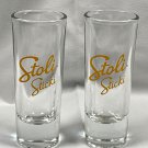 2 New Stoli Sticki Shooter Shot Glasses 2 oz Stolichnaya Vodka