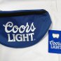 New Coors Light Beer Fanny Pack & 2 Metal Bottle Openers