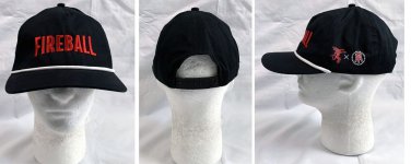 New Fireball Snapback Baseball Hat Cinnamon Whisky