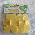 New Wilton Baby Things Plastic Cookie Cutters Bottle Rattle Bootie Bear