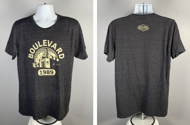 Boulevard Brewing Co Beer Kansas City T Shirt Mens XL Polyester Cotton Gray