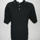 Absolut Vodka Polo Shirt Mens Medium Black Cotton Spandex Blend