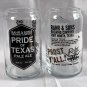 2 Rahr & Sons Brewing Co Pride of Texas Pale Ale Beer Barrel Glasses Prost Y'All