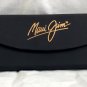 New Maui Jim Tri fold Black Sunglass Eyeglass Case & Cleaning Cloth
