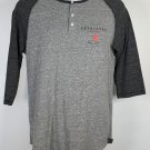 Pendleton Whisky Let'er Buck Henley Shirt Womens Large Gray Poly Cotton Blend Pendleton Whisky Let'er Buck Henley Shirt Womens Large Gray Poly Cotton Blend