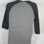 Pendleton Whisky Let'er Buck Henley Shirt Womens Large Gray Poly Cotton Blend