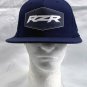 Polaris RZR Snapback Baseball Hat Mens Blue Flexfit Acrylic Wool Spandex