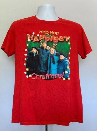 National Lampoon Hap Hap Happiest Christmas Vacation T Shirt Mens Medium