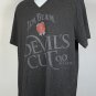 Jim Beam Devils Cut Whiskey V Neck T Shirt Mens XL Black USA Made