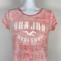 Ron Jon Surf Shop Grand Turk T Shirt Womens XL Red Polyester Blend Sheer