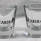 2 New Bacardi O Rum Bat Logo Shot glasses 1 oz Orange 2 New Bacardi O Rum Bat Logo Shot glasses 1 oz Orange