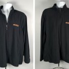 BNSF Burlington Northern Santa Fe Railway Fleece 1/4 Zip Jacket XL Black Poly