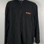 BNSF Burlington Northern Santa Fe Railway Fleece 1/4 Zip Jacket XL Black Poly