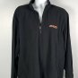 BNSF Burlington Northern Santa Fe Railway Fleece 1/4 Zip Jacket XL Black Poly