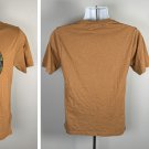 CAT Caterpillar Diesel Powered Built to Last T Shirt  Mens Small Brown Camo Logo