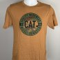 CAT Caterpillar Diesel Powered Built to Last T Shirt  Mens Small Brown Camo Logo