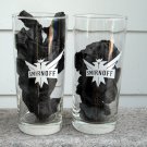 2 New Smirnoff Vodka Tall Cocktail Glasses 14 OZ Etched White Logo