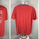 Ariat Distressed Logo T Shirt Mens 2XL Red Cotton Polyester Blend