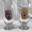 Newcastle Brown Ale 18 oz + Newcastle Werewolf Blood Red Ale 14 oz Beer Glasses