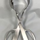 Vintage Norpro Stainless Steel Salad Server Tongs Scissor Motion Spoon Fork