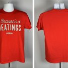 Famous Dave's BBQ Season's Meatings T Shirt Mens Medium Red Cotton
