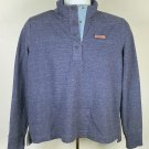 Vineyard Vines Shep Shirt Sweatshirt Womens Small Blue Cotton Polyester Blend