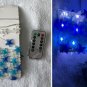 Two 13.5' Blue White Starfish Shaped String Lights 8 Settings Indoor NIB