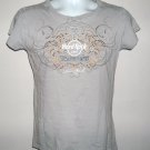 Hard Rock Couture New York T Shirt Womens Juniors Medium gray bling crown Hard Rock Couture New York T Shirt Womens Juniors Medium gray bling crown