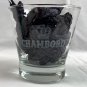 Chambord Black Raspberry Liqueur Etched Cocktail Glass Tapered 10 oz Crown Logo