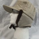 Langenberg Hat Co Mens Medium Trapper Hat Beige USA Made Quilted